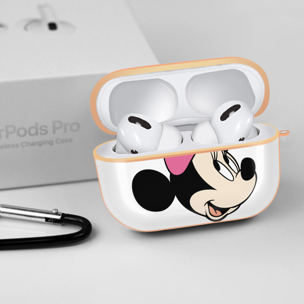 ミッキーマウス Mickey Mouse 【AirPods Pro用】ハードシェル保護ケース｜耐衝撃・防指紋・カラビナ付き商品仕様