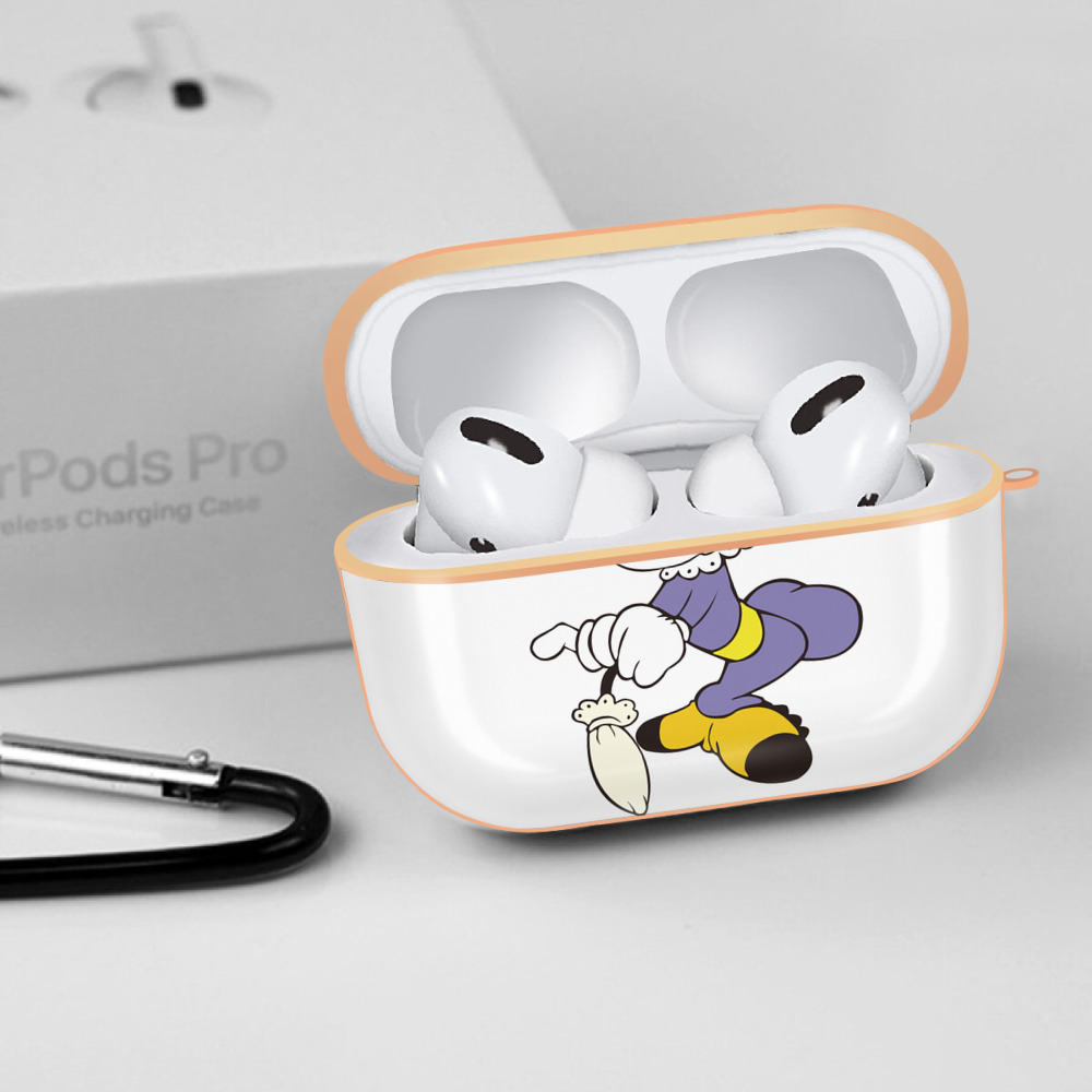 ミッキーマウス Mickey Mouse 【AirPods Pro用】ハードシェル保護ケース｜耐衝撃・防指紋・カラビナ付き商品仕様