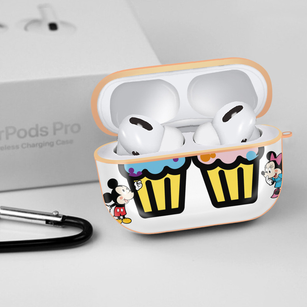 ミッキーマウス Mickey Mouse 【AirPods Pro用】ハードシェル保護ケース｜耐衝撃・防指紋・カラビナ付き商品仕様