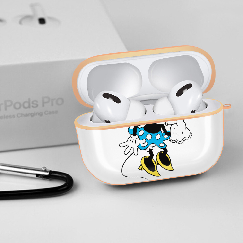 ミッキーマウス Mickey Mouse 【AirPods Pro用】ハードシェル保護ケース｜耐衝撃・防指紋・カラビナ付き商品仕様
