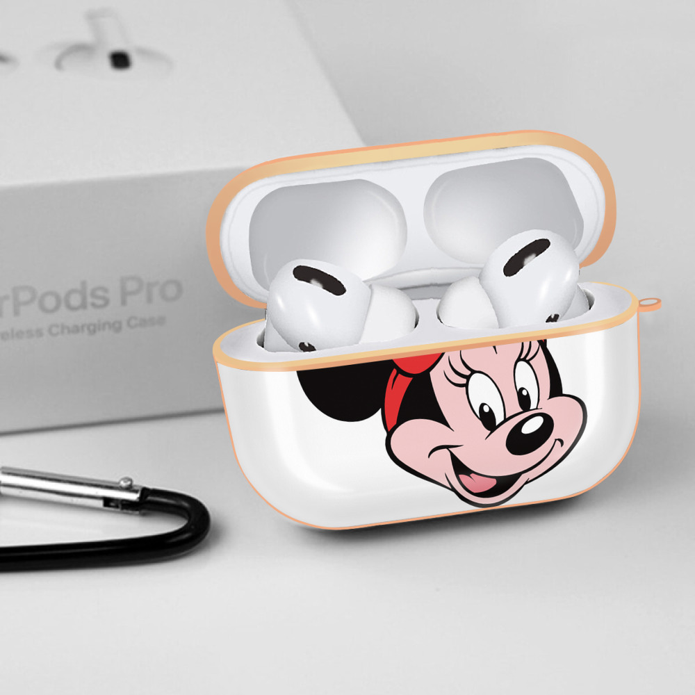 ミッキーマウス Mickey Mouse 【AirPods Pro用】ハードシェル保護ケース｜耐衝撃・防指紋・カラビナ付き商品仕様