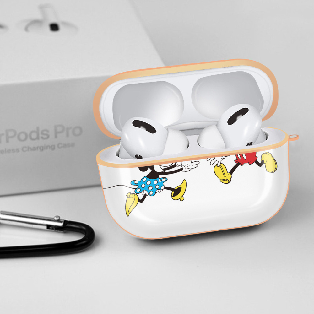 ミッキーマウス Mickey Mouse 【AirPods Pro用】ハードシェル保護ケース｜耐衝撃・防指紋・カラビナ付き商品仕様