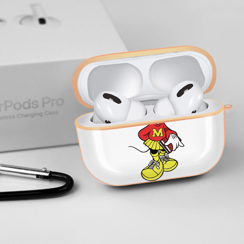 ミッキーマウス Mickey Mouse 【AirPods Pro用】ハードシェル保護ケース｜耐衝撃・防指紋・カラビナ付き商品仕様