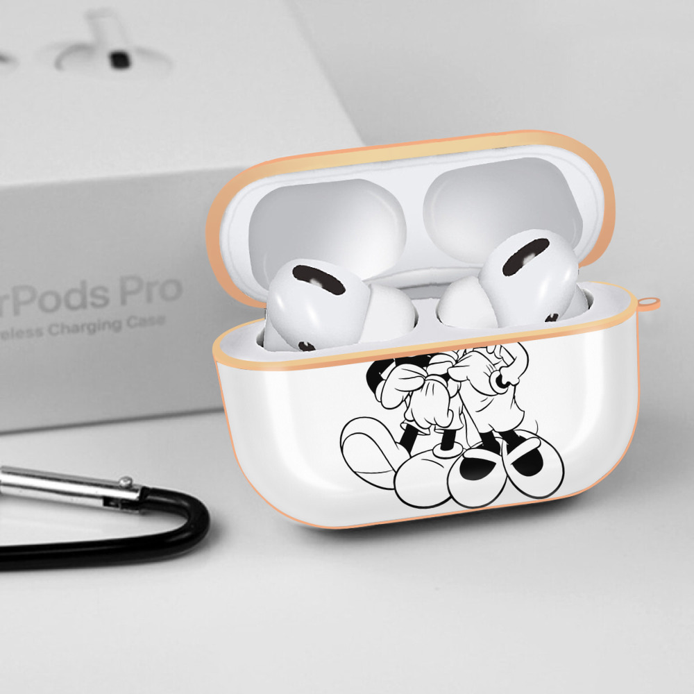 ミッキーマウス Mickey Mouse 【AirPods Pro用】ハードシェル保護ケース｜耐衝撃・防指紋・カラビナ付き商品仕様