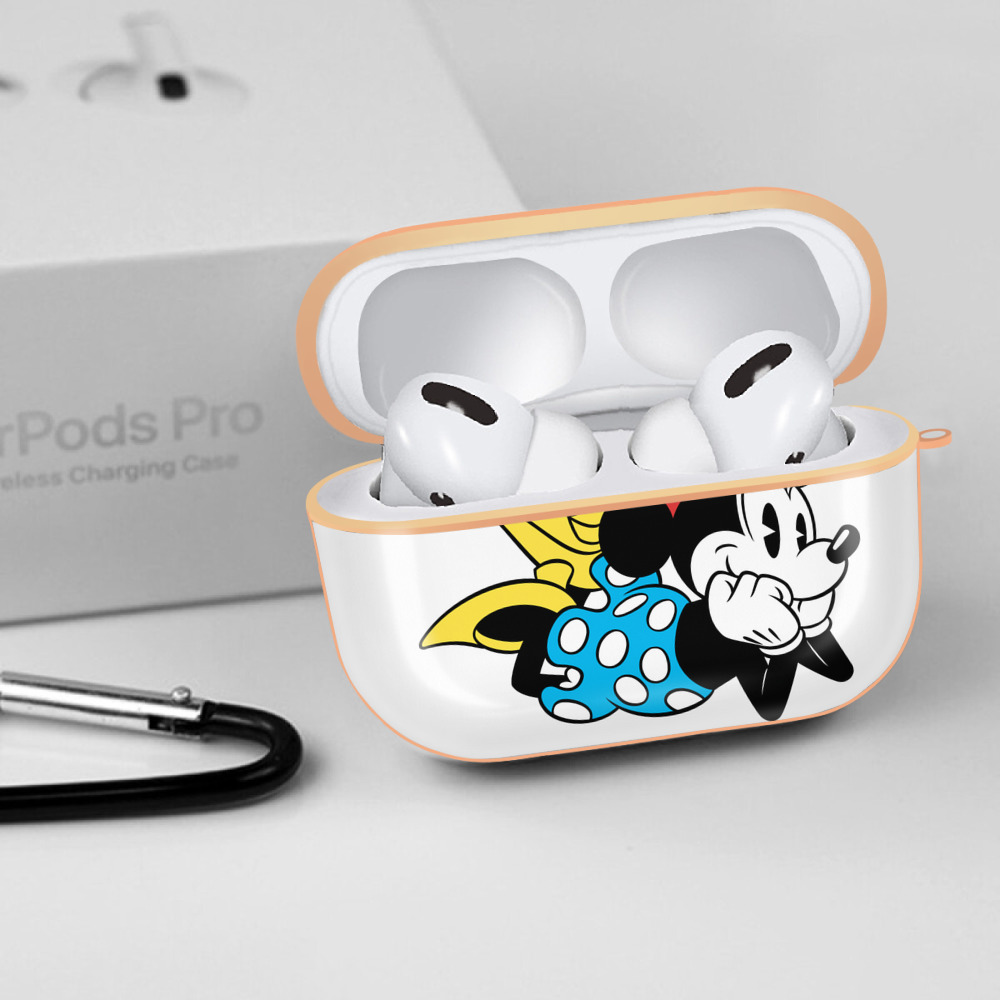 ミッキーマウス Mickey Mouse 【AirPods Pro用】ハードシェル保護ケース｜耐衝撃・防指紋・カラビナ付き商品仕様