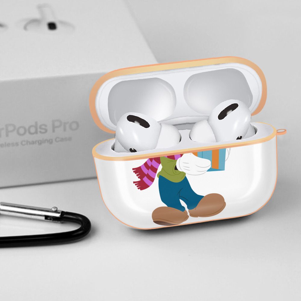 ミッキーマウス Mickey Mouse 【AirPods Pro用】ハードシェル保護ケース｜耐衝撃・防指紋・カラビナ付き商品仕様