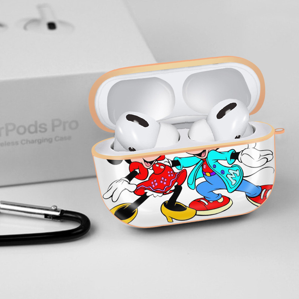 ミッキーマウス Mickey Mouse 【AirPods Pro用】ハードシェル保護ケース｜耐衝撃・防指紋・カラビナ付き商品仕様