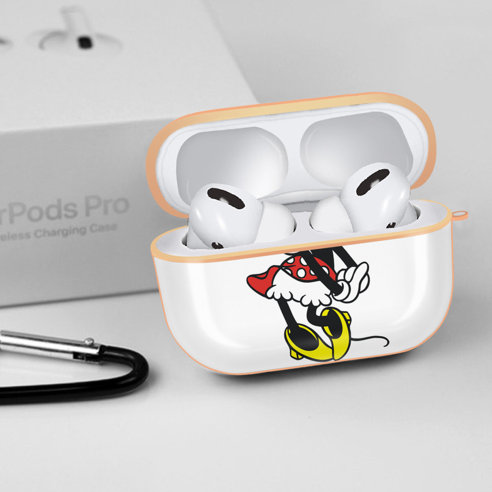 ミッキーマウス Mickey Mouse 【AirPods Pro用】ハードシェル保護ケース｜耐衝撃・防指紋・カラビナ付き商品仕様