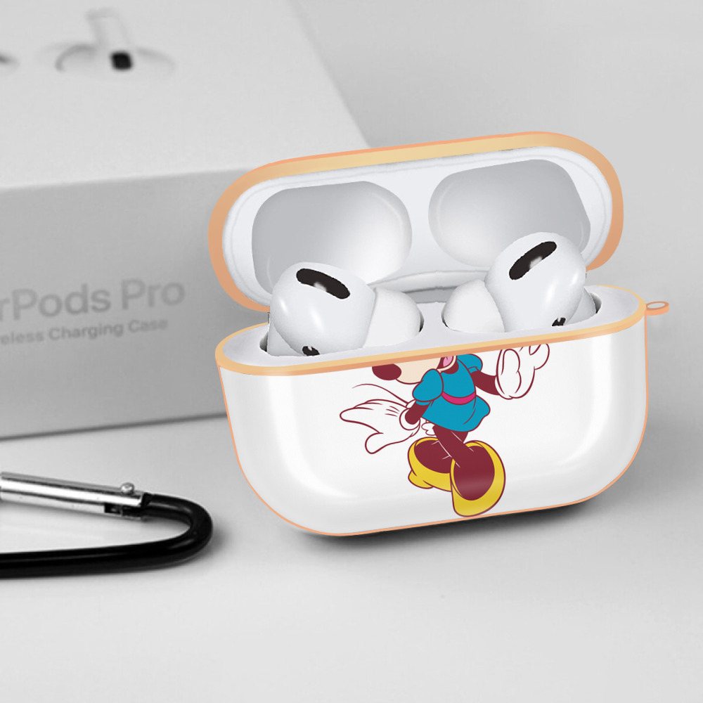 ミッキーマウス Mickey Mouse 【AirPods Pro用】ハードシェル保護ケース｜耐衝撃・防指紋・カラビナ付き商品仕様