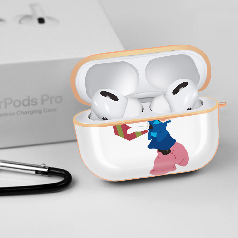 ミッキーマウス Mickey Mouse 【AirPods Pro用】ハードシェル保護ケース｜耐衝撃・防指紋・カラビナ付き商品仕様