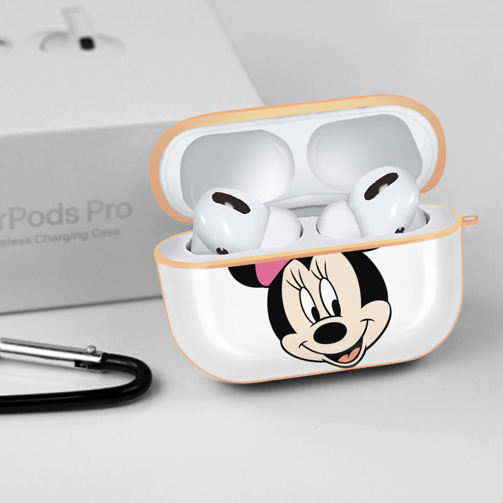 ミッキーマウス Mickey Mouse 【AirPods Pro用】ハードシェル保護ケース｜耐衝撃・防指紋・カラビナ付き商品仕様