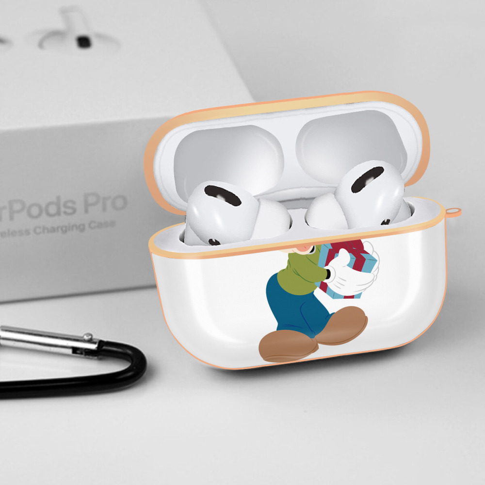 ミッキーマウス Mickey Mouse 【AirPods Pro用】ハードシェル保護ケース｜耐衝撃・防指紋・カラビナ付き商品仕様
