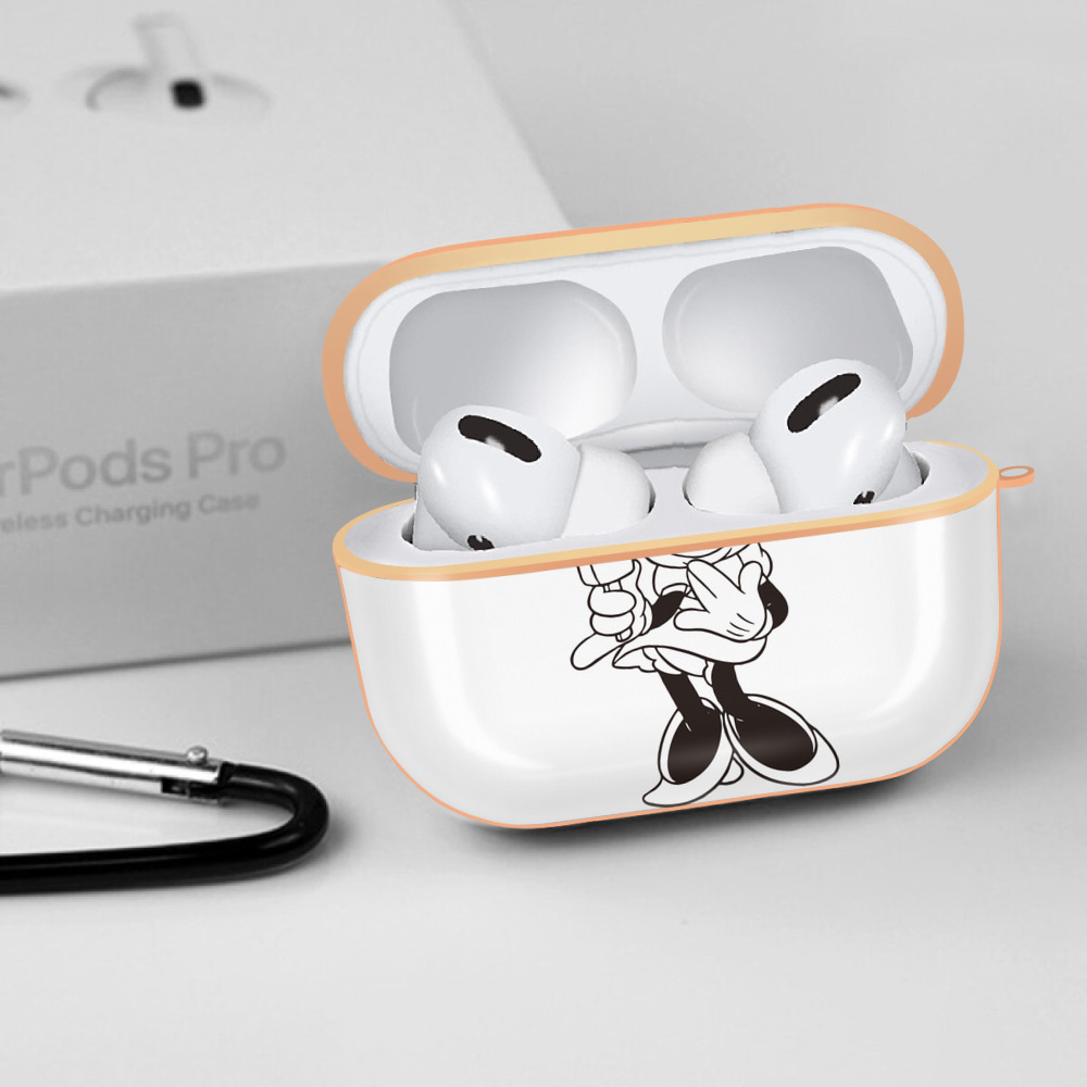 ミッキーマウス Mickey Mouse 【AirPods Pro用】ハードシェル保護ケース｜耐衝撃・防指紋・カラビナ付き商品仕様
