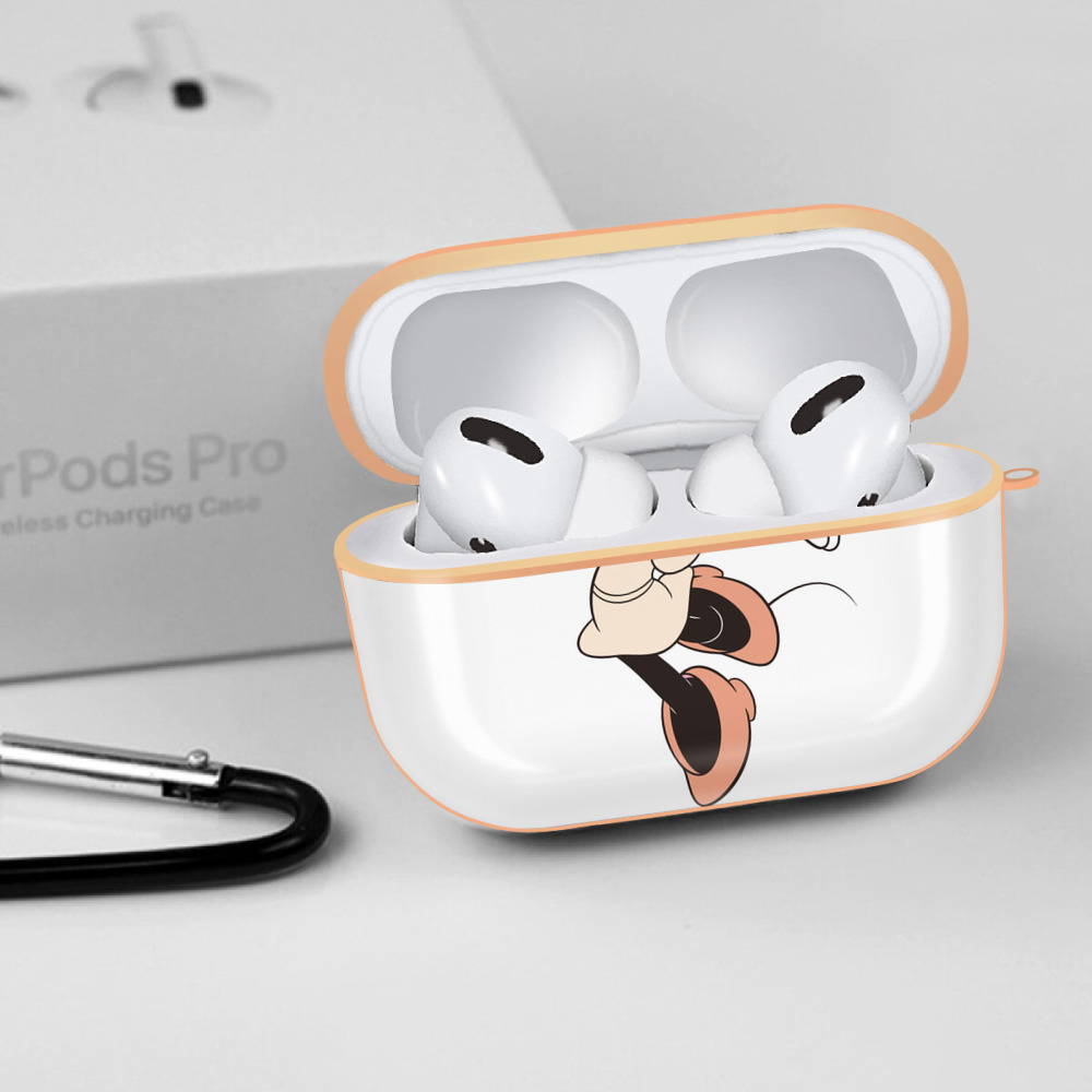 ミッキーマウス Mickey Mouse 【AirPods Pro用】ハードシェル保護ケース｜耐衝撃・防指紋・カラビナ付き商品仕様