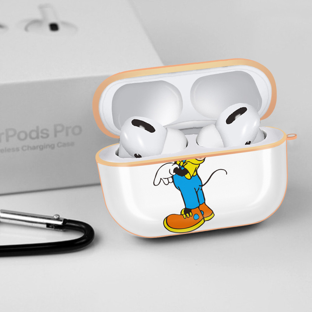 ミッキーマウス Mickey Mouse 【AirPods Pro用】ハードシェル保護ケース｜耐衝撃・防指紋・カラビナ付き商品仕様