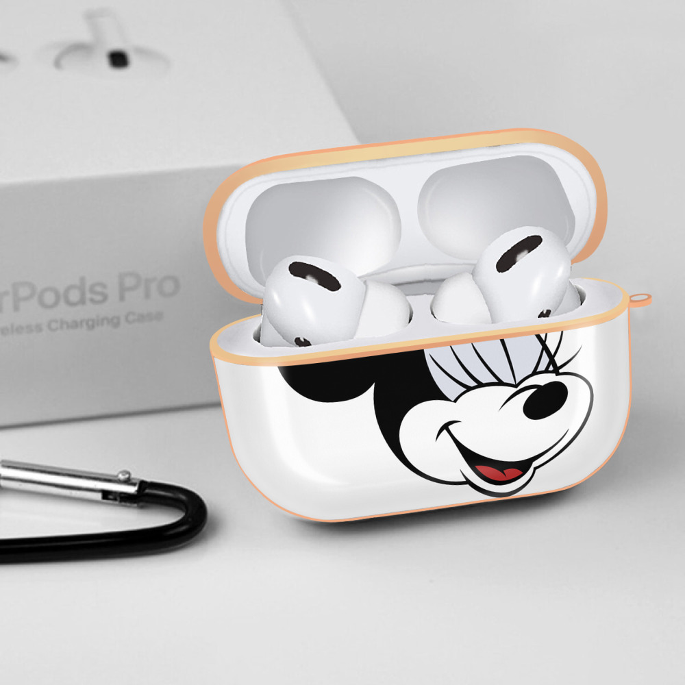 ミッキーマウス Mickey Mouse 【AirPods Pro用】ハードシェル保護ケース｜耐衝撃・防指紋・カラビナ付き商品仕様