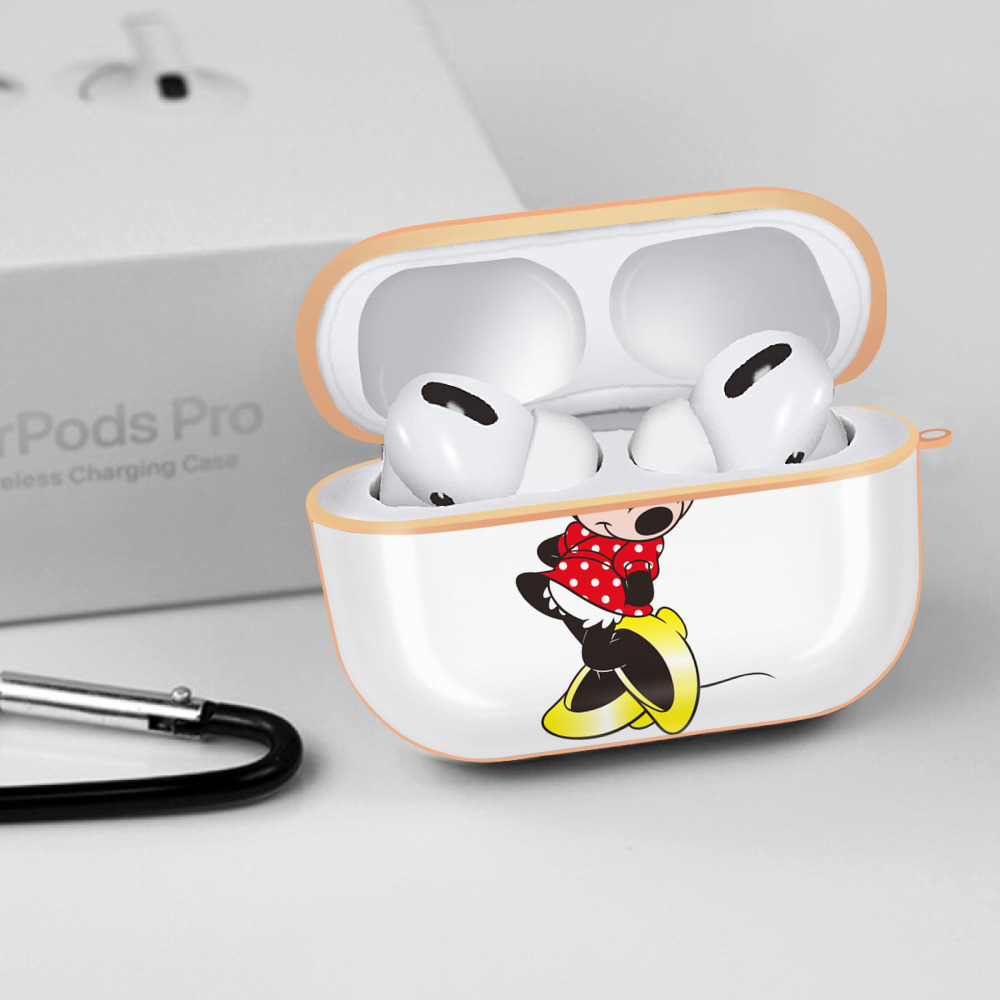 ミッキーマウス Mickey Mouse 【AirPods Pro用】ハードシェル保護ケース｜耐衝撃・防指紋・カラビナ付き商品仕様