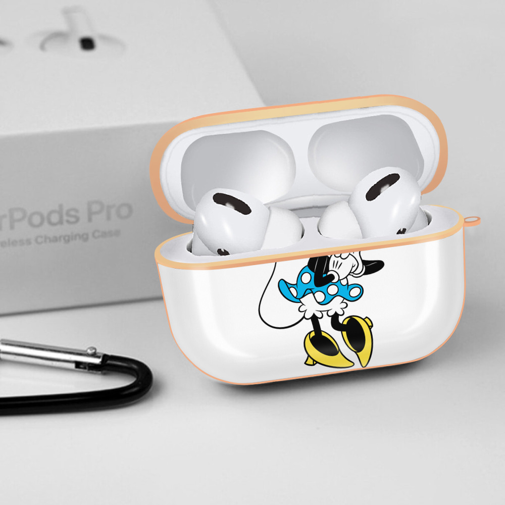 ミッキーマウス Mickey Mouse 【AirPods Pro用】ハードシェル保護ケース｜耐衝撃・防指紋・カラビナ付き商品仕様