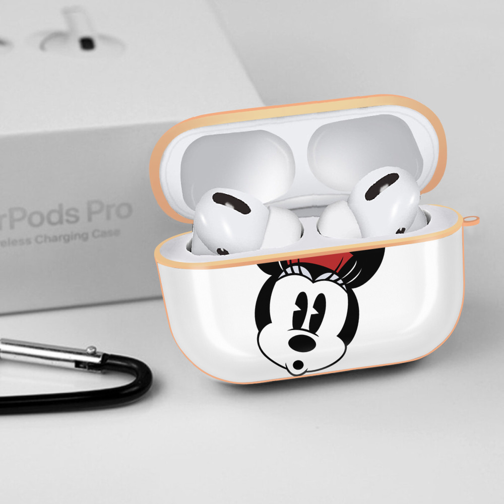 ミッキーマウス Mickey Mouse 【AirPods Pro用】ハードシェル保護ケース｜耐衝撃・防指紋・カラビナ付き商品仕様