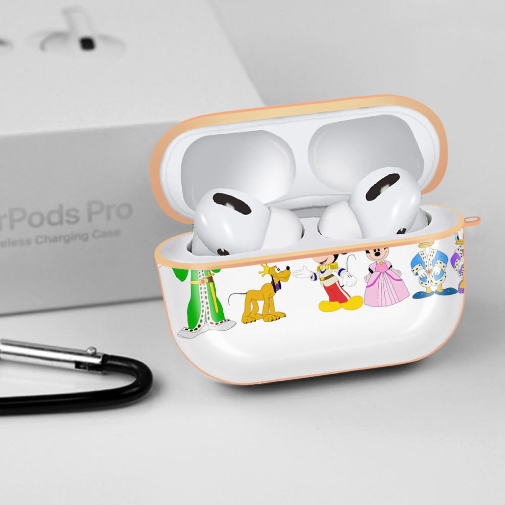 ミッキーマウス Mickey Mouse 【AirPods Pro用】ハードシェル保護ケース｜耐衝撃・防指紋・カラビナ付き商品仕様