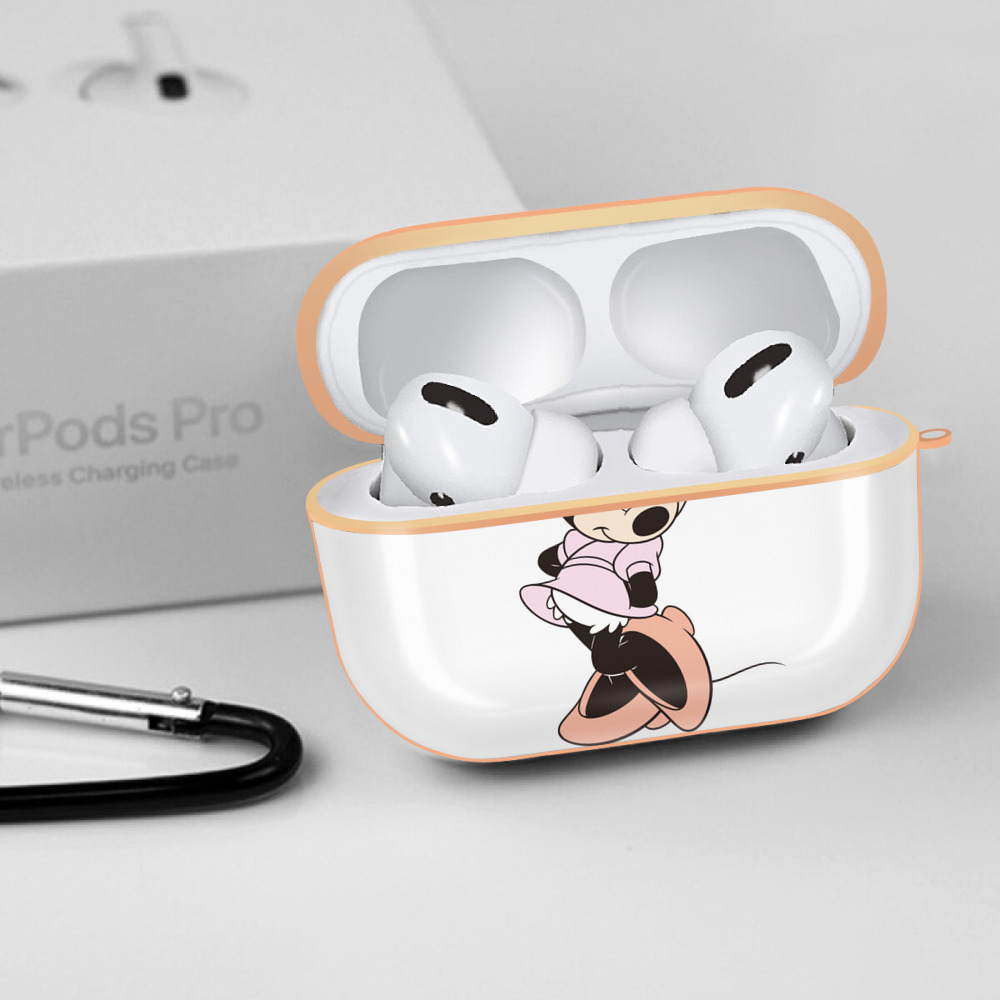 ミッキーマウス Mickey Mouse 【AirPods Pro用】ハードシェル保護ケース｜耐衝撃・防指紋・カラビナ付き商品仕様
