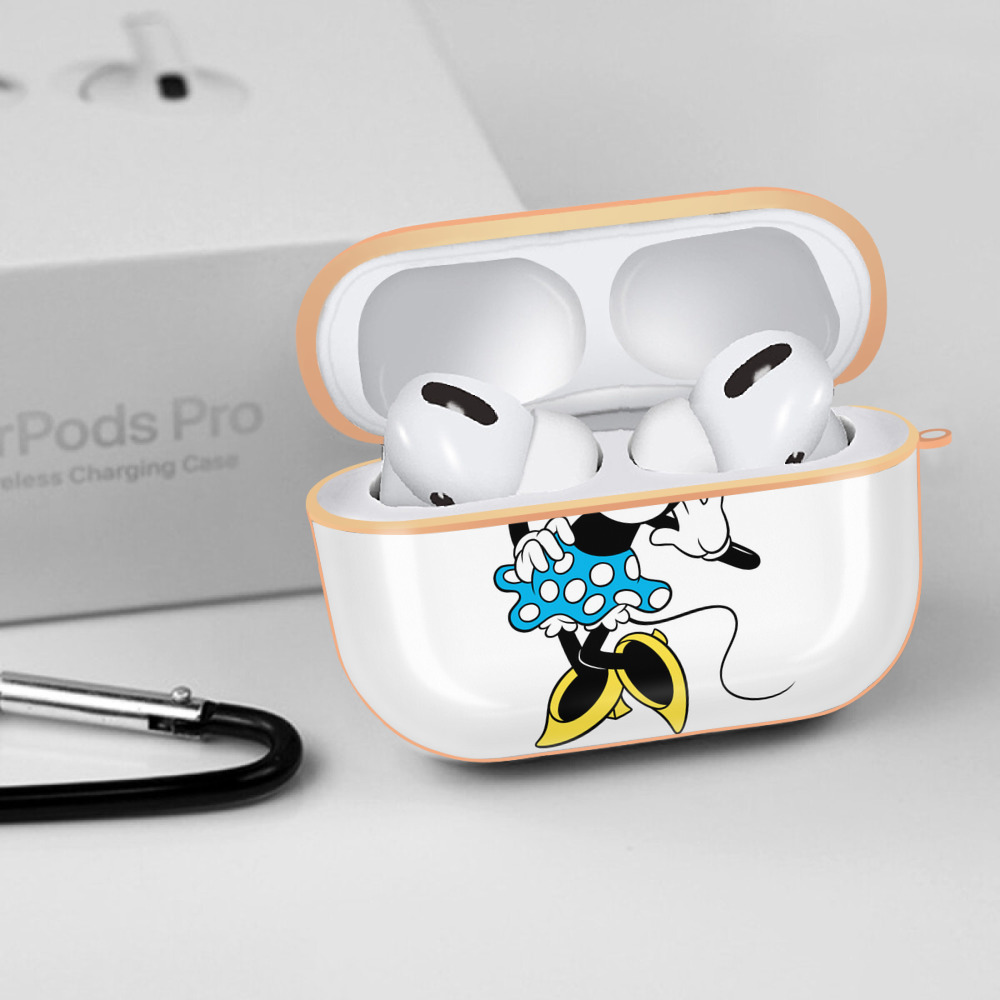 ミッキーマウス Mickey Mouse 【AirPods Pro用】ハードシェル保護ケース｜耐衝撃・防指紋・カラビナ付き商品仕様
