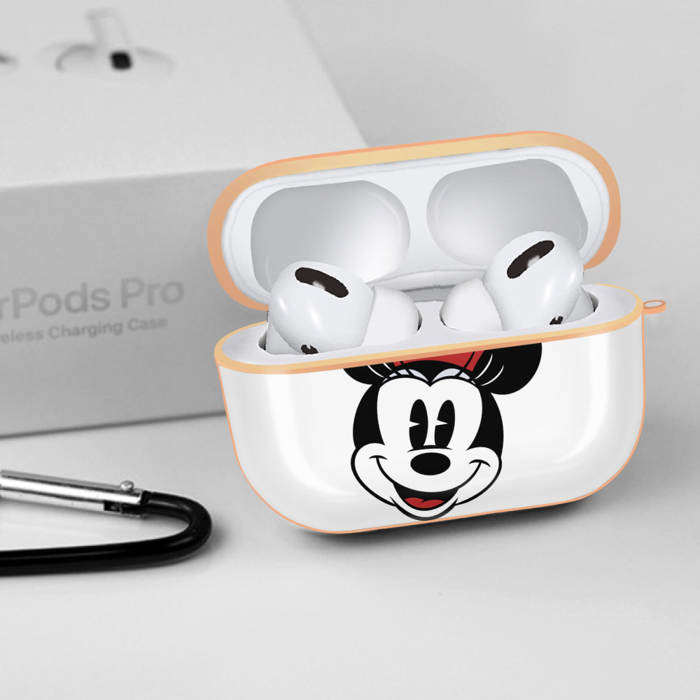 ミッキーマウス Mickey Mouse 【AirPods Pro用】ハードシェル保護ケース｜耐衝撃・防指紋・カラビナ付き商品仕様