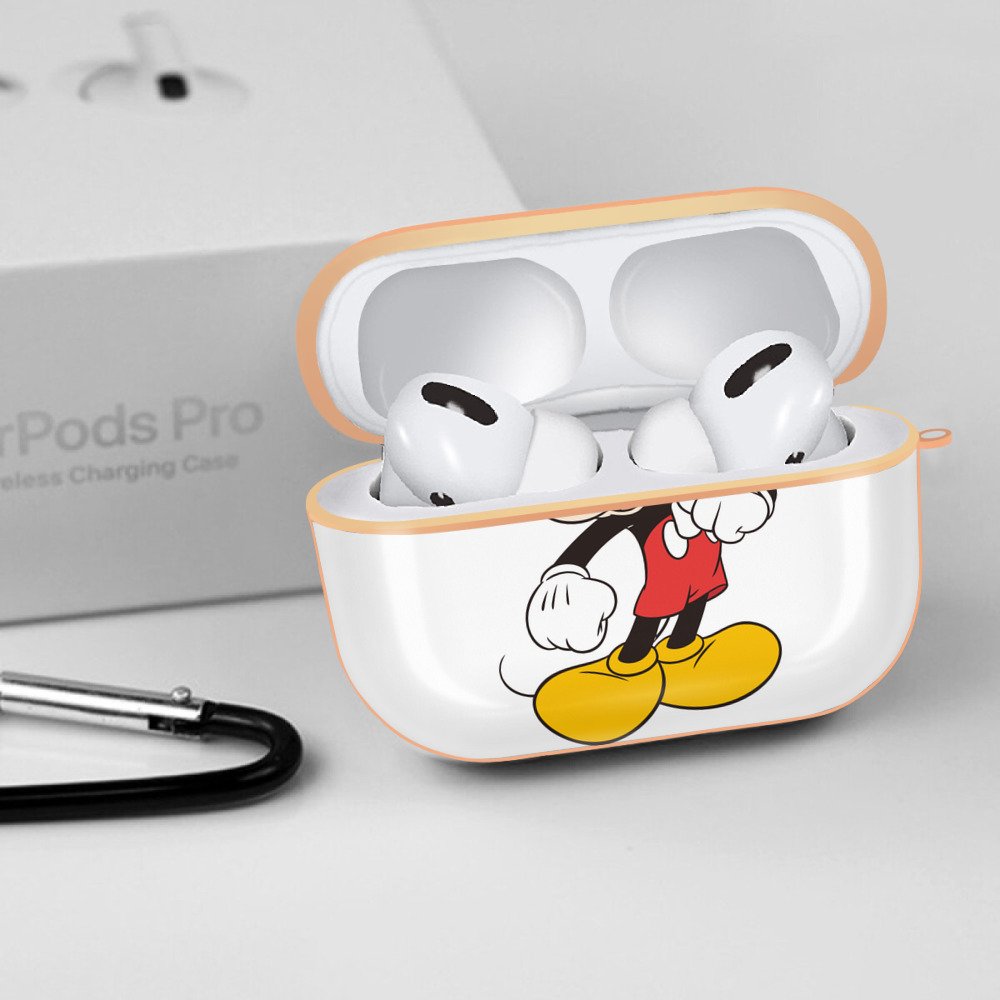 ミッキーマウス Mickey Mouse 【AirPods Pro用】ハードシェル保護ケース｜耐衝撃・防指紋・カラビナ付き商品仕様