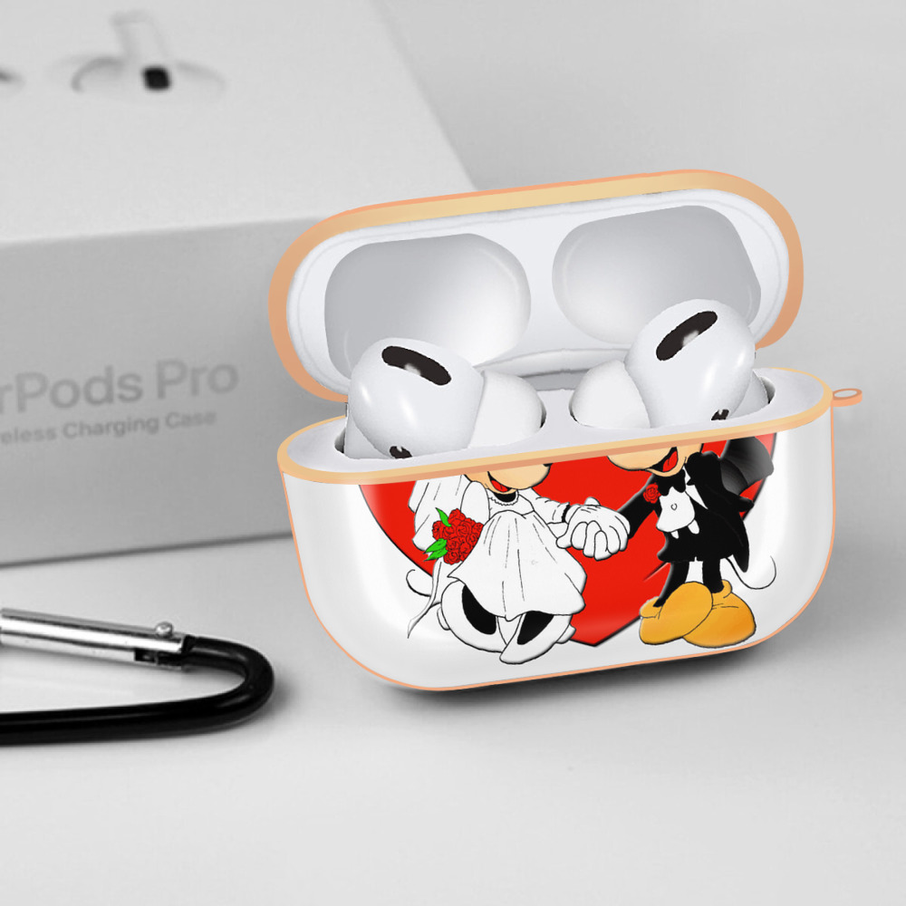 ミッキーマウス Mickey Mouse 【AirPods Pro用】ハードシェル保護ケース｜耐衝撃・防指紋・カラビナ付き商品仕様