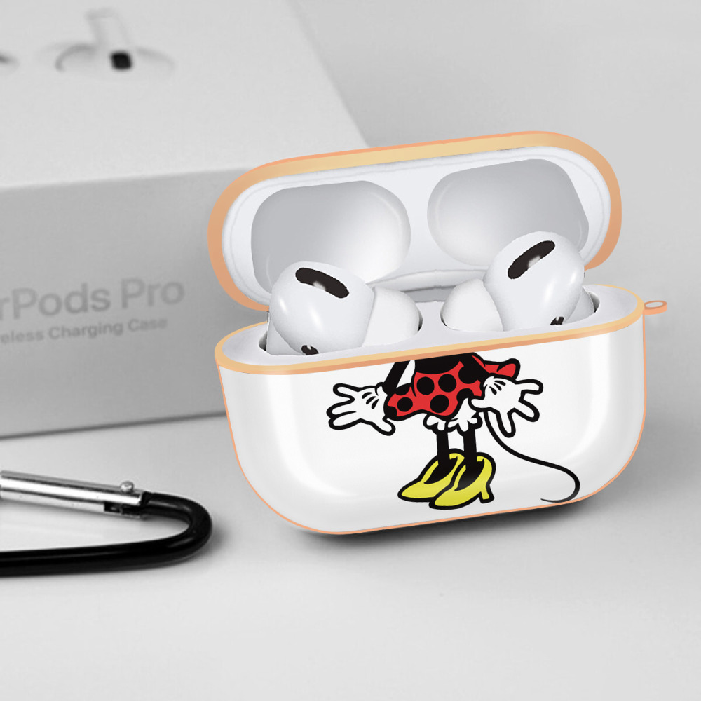 ミッキーマウス Mickey Mouse 【AirPods Pro用】ハードシェル保護ケース｜耐衝撃・防指紋・カラビナ付き商品仕様
