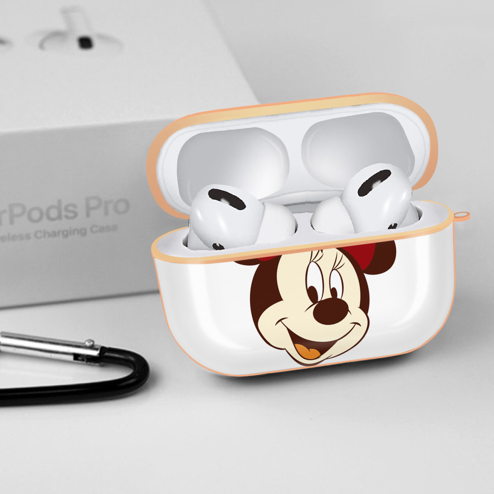 ミッキーマウス Mickey Mouse 【AirPods Pro用】ハードシェル保護ケース｜耐衝撃・防指紋・カラビナ付き商品仕様