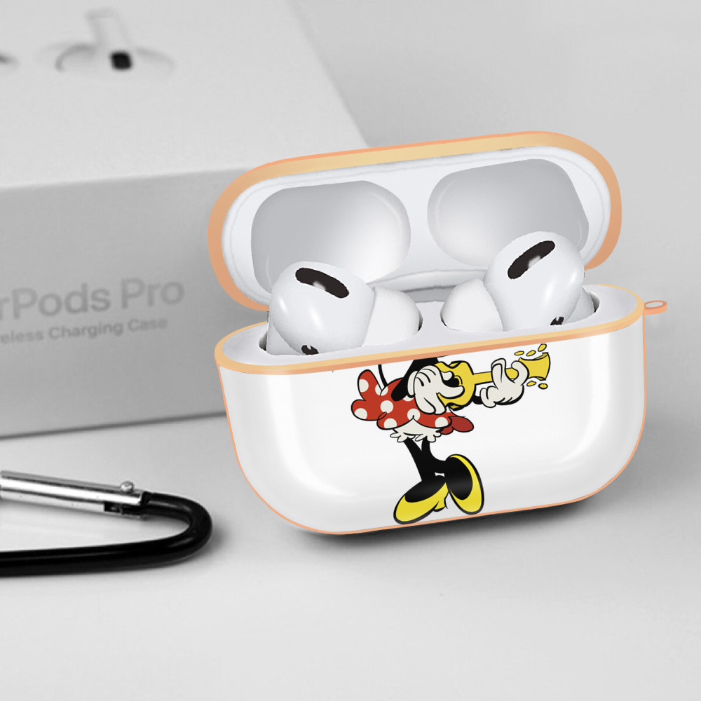 ミッキーマウス Mickey Mouse 【AirPods Pro用】ハードシェル保護ケース｜耐衝撃・防指紋・カラビナ付き商品仕様