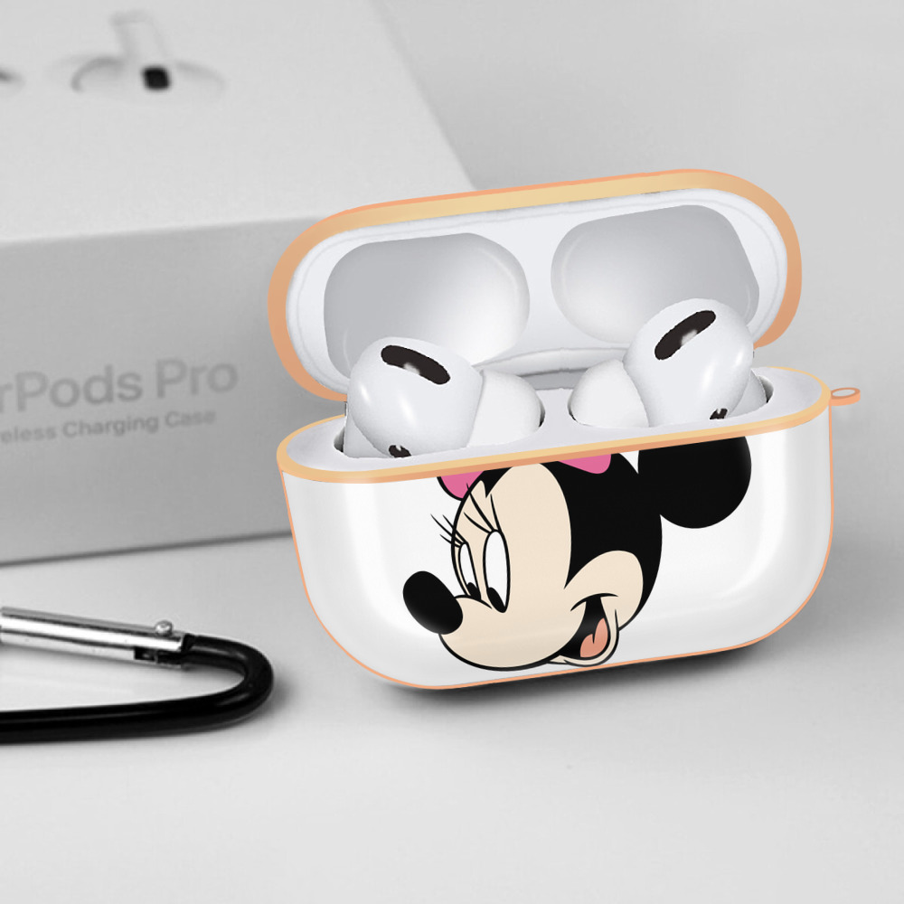ミッキーマウス Mickey Mouse 【AirPods Pro用】ハードシェル保護ケース｜耐衝撃・防指紋・カラビナ付き商品仕様