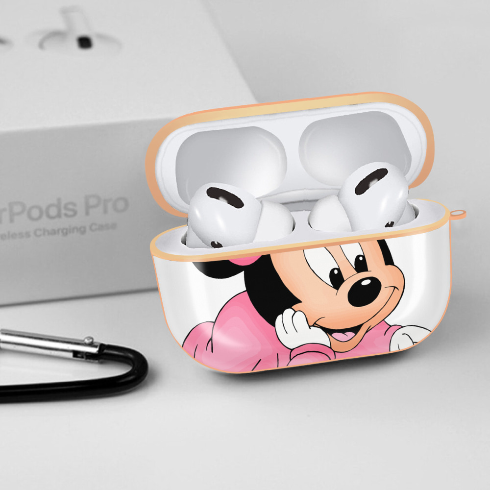 ミッキーマウス Mickey Mouse 【AirPods Pro用】ハードシェル保護ケース｜耐衝撃・防指紋・カラビナ付き商品仕様