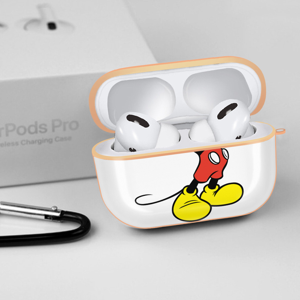 ミッキーマウス Mickey Mouse 【AirPods Pro用】ハードシェル保護ケース｜耐衝撃・防指紋・カラビナ付き商品仕様