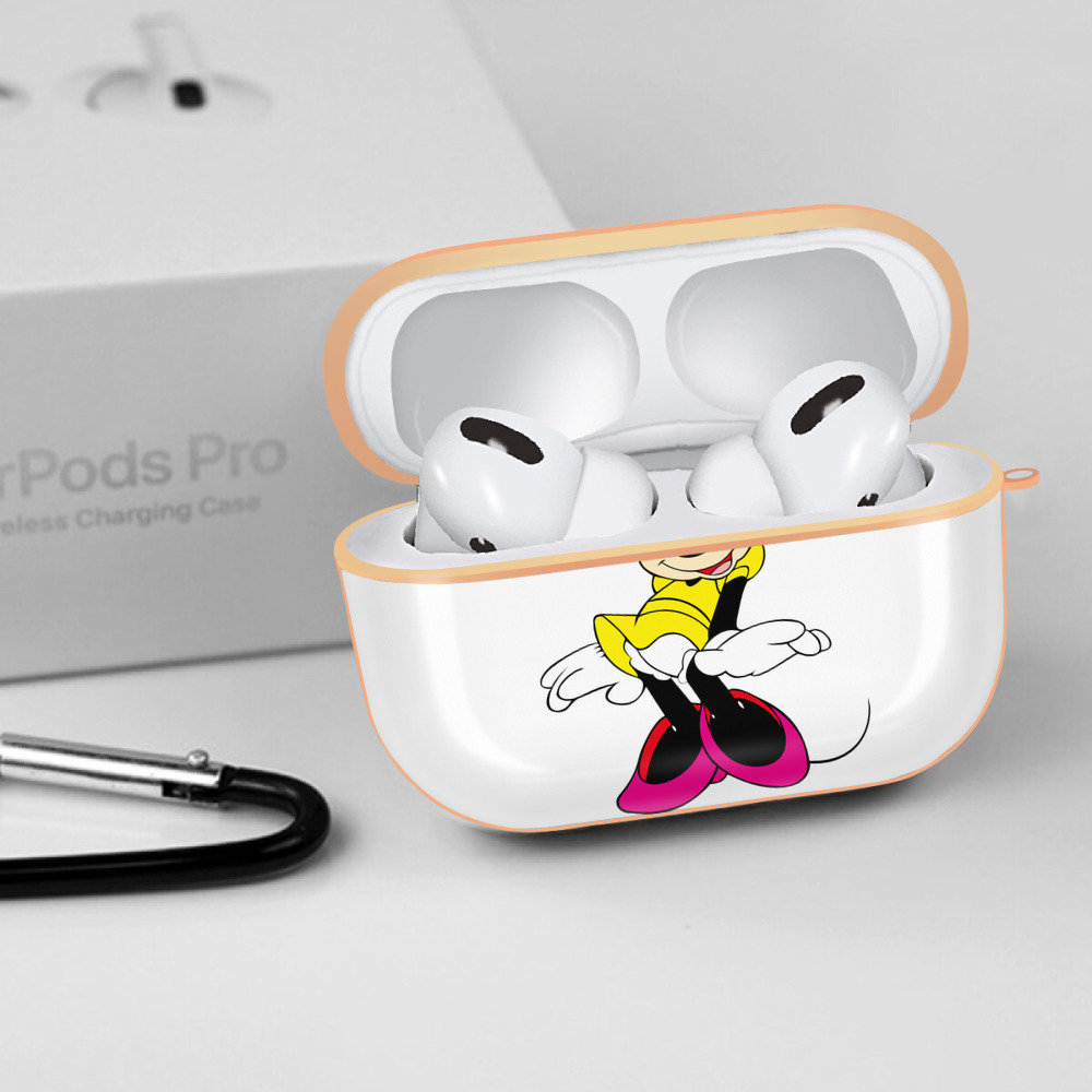 ミッキーマウス Mickey Mouse 【AirPods Pro用】ハードシェル保護ケース｜耐衝撃・防指紋・カラビナ付き商品仕様