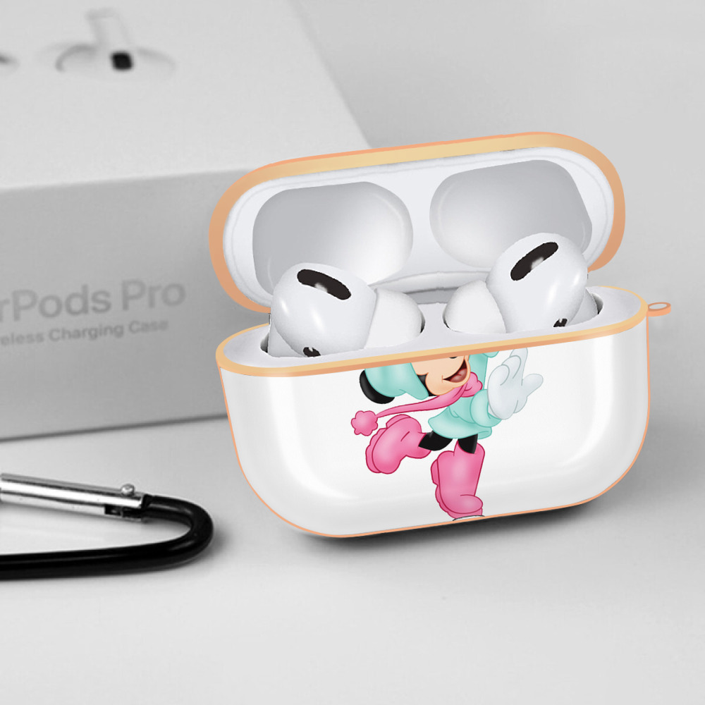 ミッキーマウス Mickey Mouse 【AirPods Pro用】ハードシェル保護ケース｜耐衝撃・防指紋・カラビナ付き商品仕様