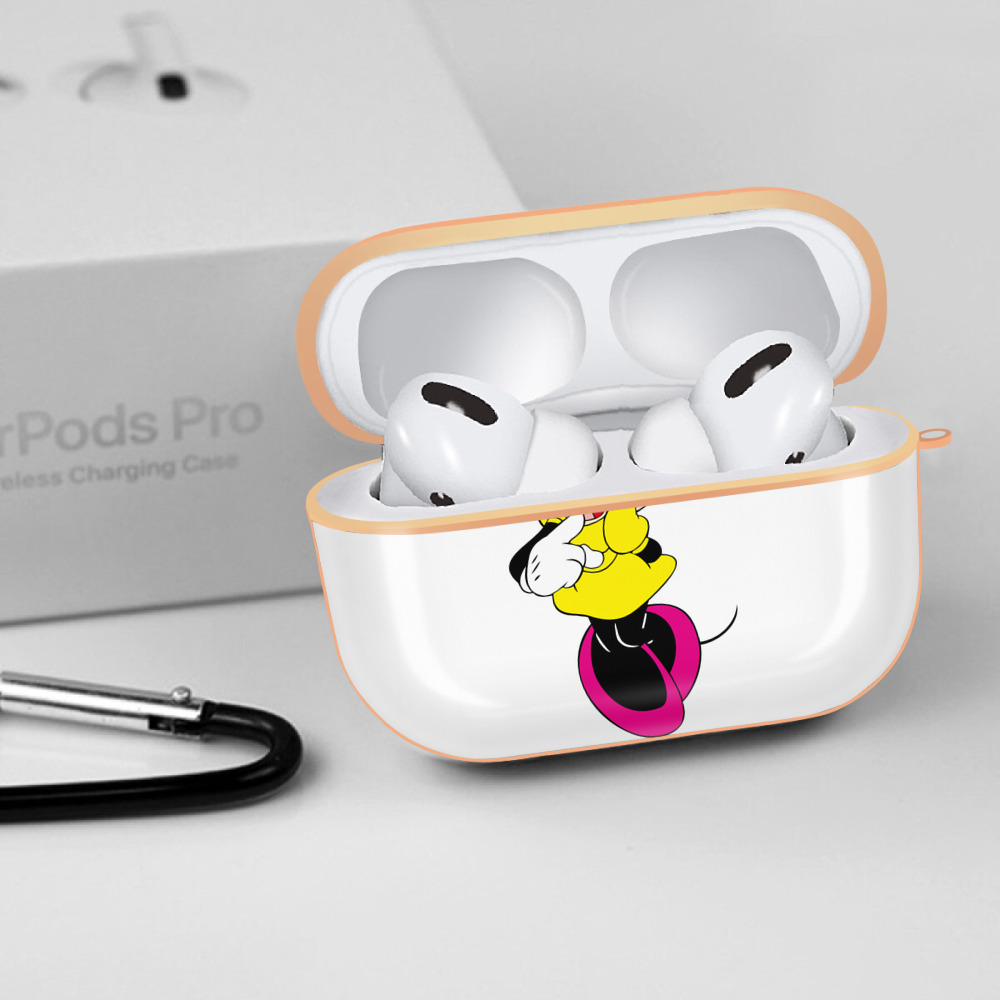 ミッキーマウス Mickey Mouse 【AirPods Pro用】ハードシェル保護ケース｜耐衝撃・防指紋・カラビナ付き商品仕様