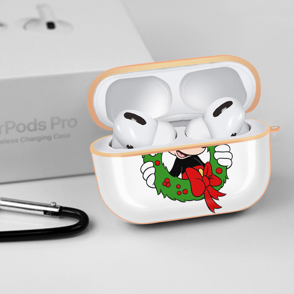 ミッキーマウス Mickey Mouse 【AirPods Pro用】ハードシェル保護ケース｜耐衝撃・防指紋・カラビナ付き商品仕様