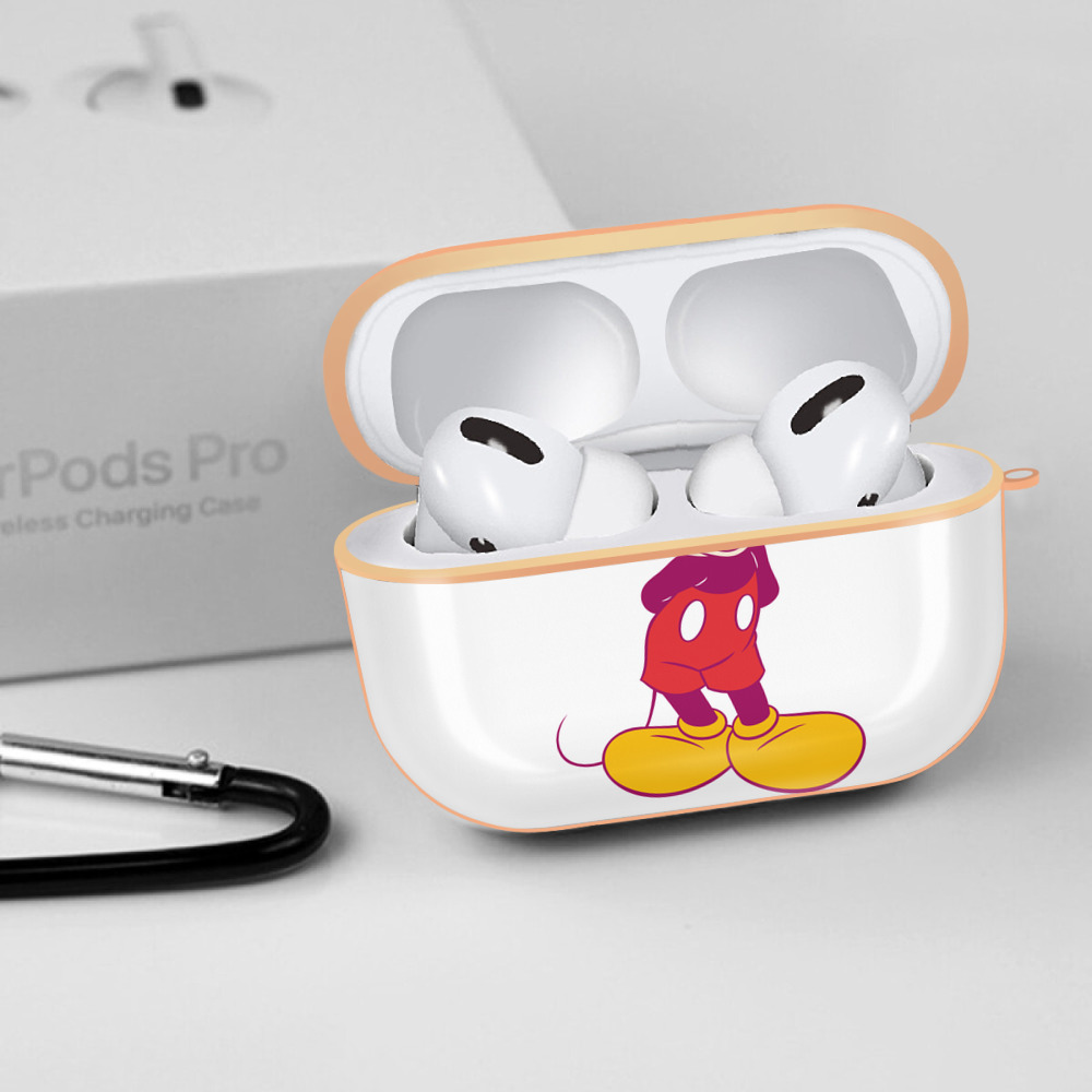 ミッキーマウス Mickey Mouse 【AirPods Pro用】ハードシェル保護ケース｜耐衝撃・防指紋・カラビナ付き商品仕様