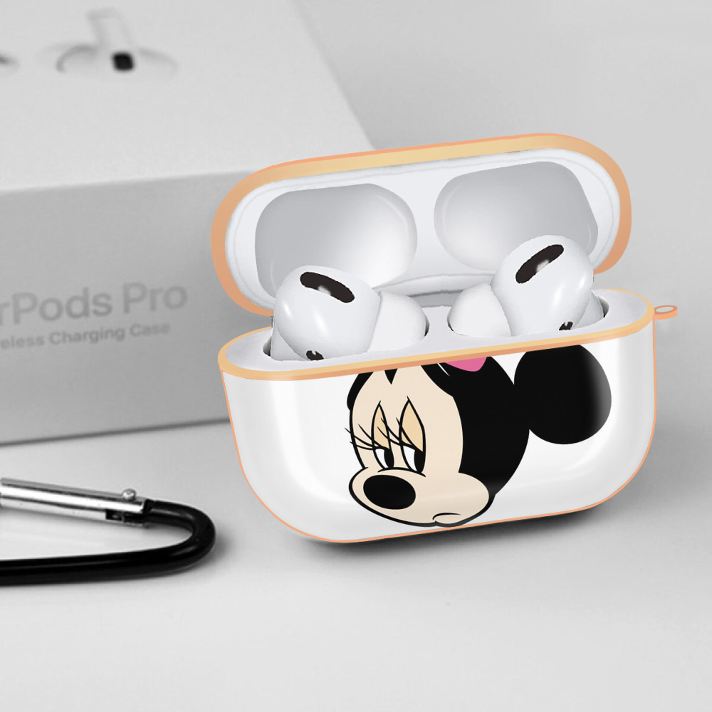 ミッキーマウス Mickey Mouse 【AirPods Pro用】ハードシェル保護ケース｜耐衝撃・防指紋・カラビナ付き商品仕様