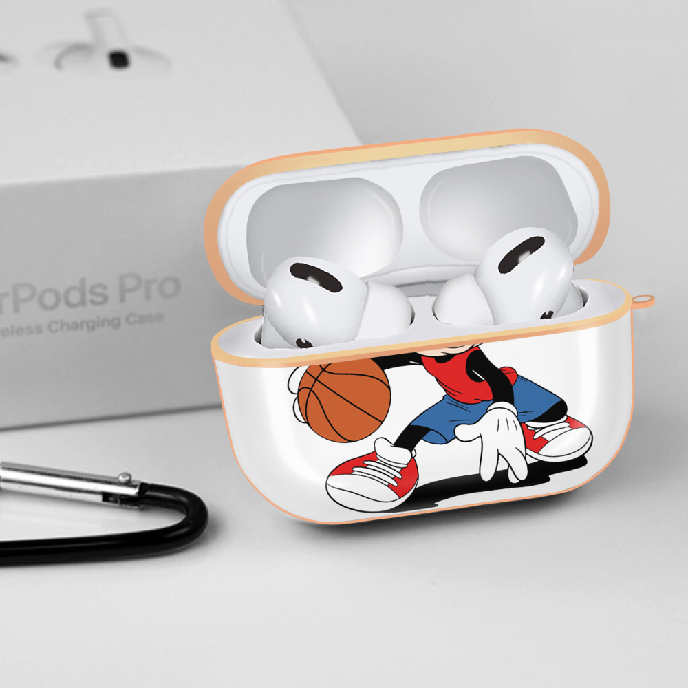 ミッキーマウス Mickey Mouse 【AirPods Pro用】ハードシェル保護ケース｜耐衝撃・防指紋・カラビナ付き商品仕様