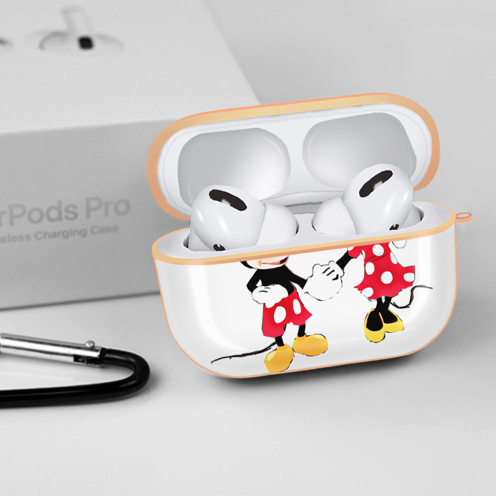 ミッキーマウス Mickey Mouse 【AirPods Pro用】ハードシェル保護ケース｜耐衝撃・防指紋・カラビナ付き商品仕様