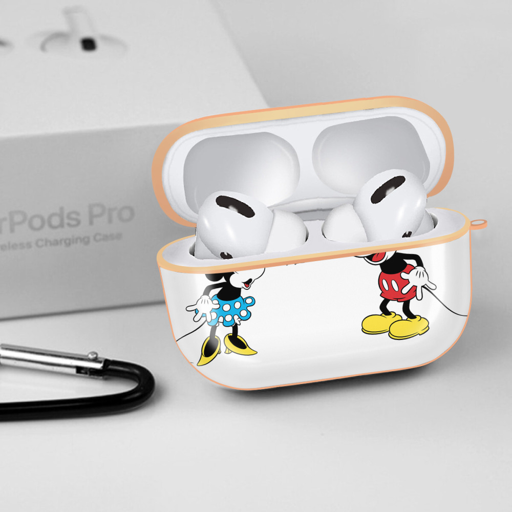 ミッキーマウス Mickey Mouse 【AirPods Pro用】ハードシェル保護ケース｜耐衝撃・防指紋・カラビナ付き商品仕様