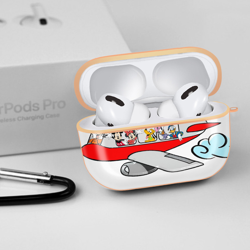 ミッキーマウス Mickey Mouse 【AirPods Pro用】ハードシェル保護ケース｜耐衝撃・防指紋・カラビナ付き商品仕様