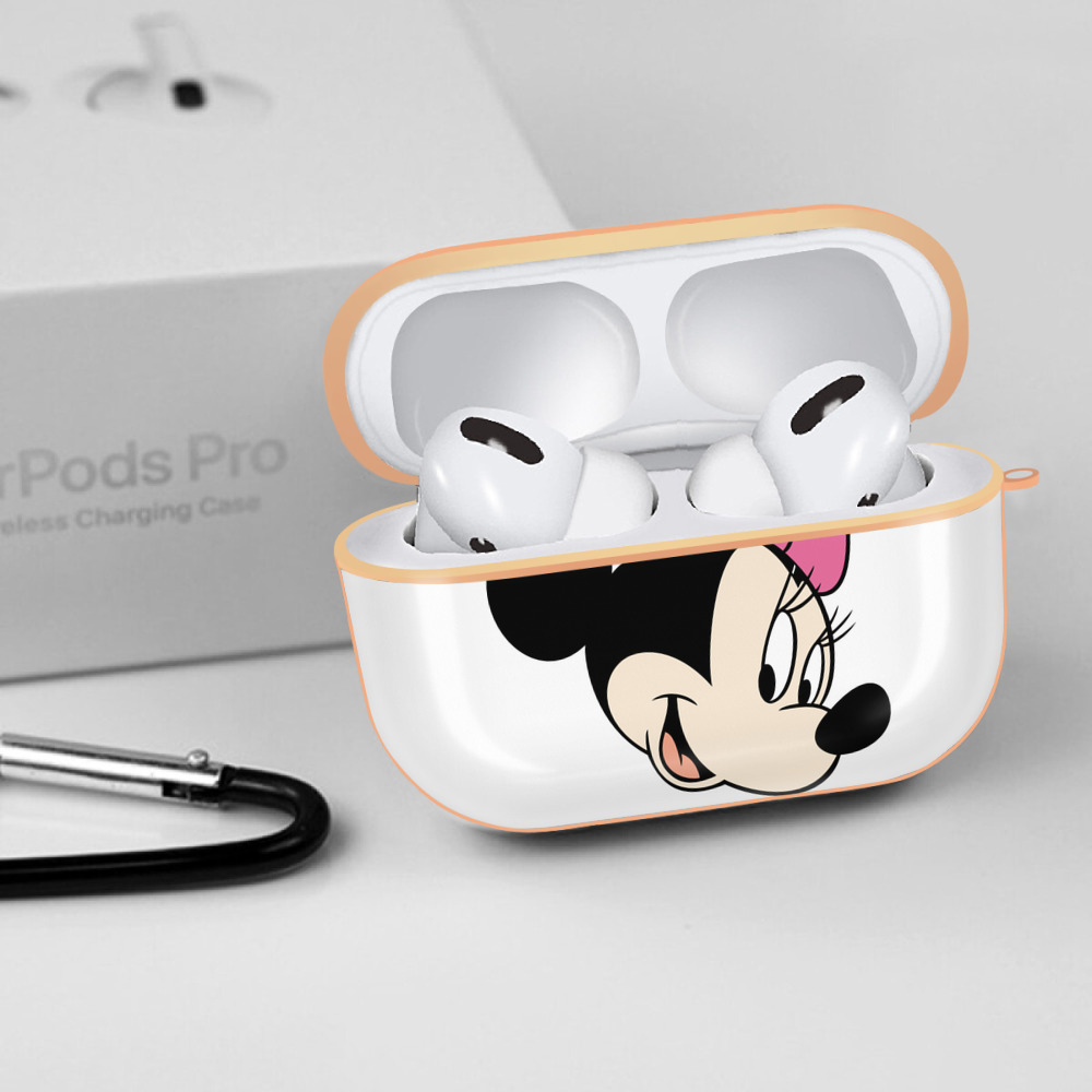 ミッキーマウス Mickey Mouse 【AirPods Pro用】ハードシェル保護ケース｜耐衝撃・防指紋・カラビナ付き商品仕様