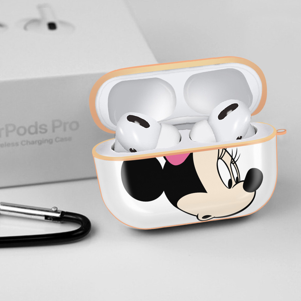 ミッキーマウス Mickey Mouse 【AirPods Pro用】ハードシェル保護ケース｜耐衝撃・防指紋・カラビナ付き商品仕様
