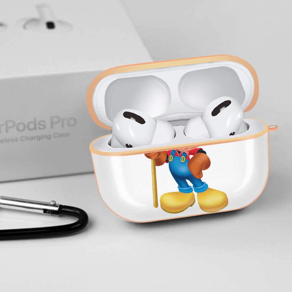 ミッキーマウス Mickey Mouse 【AirPods Pro用】ハードシェル保護ケース｜耐衝撃・防指紋・カラビナ付き商品仕様