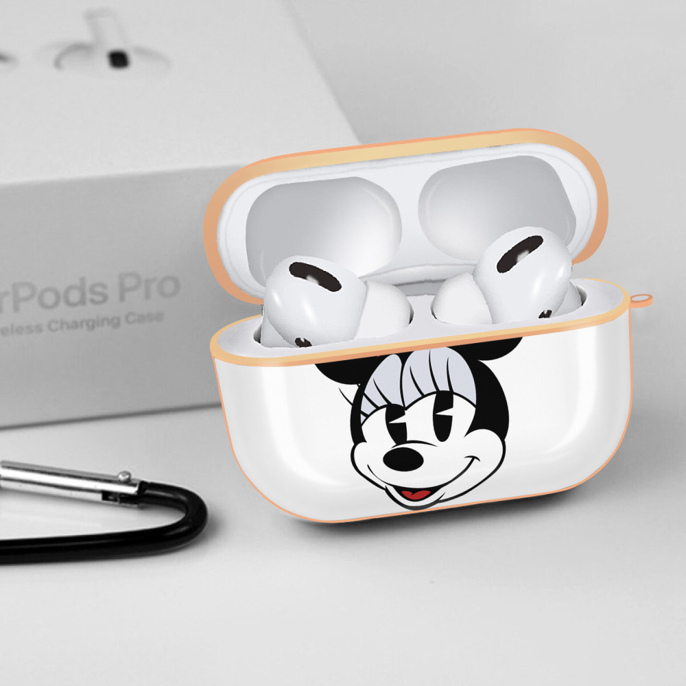 ミッキーマウス Mickey Mouse 【AirPods Pro用】ハードシェル保護ケース｜耐衝撃・防指紋・カラビナ付き商品仕様