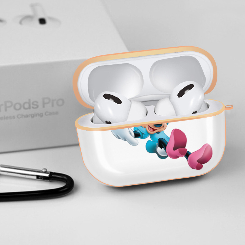 ミッキーマウス Mickey Mouse 【AirPods Pro用】ハードシェル保護ケース｜耐衝撃・防指紋・カラビナ付き商品仕様